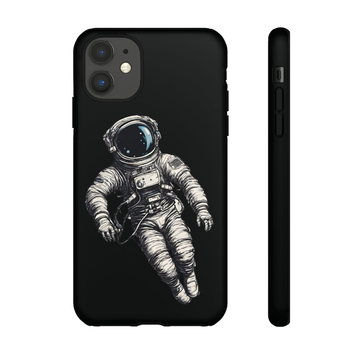 Floating Astronaut SpaceArt Sci-Fi Tough iPhone Mobile Cases