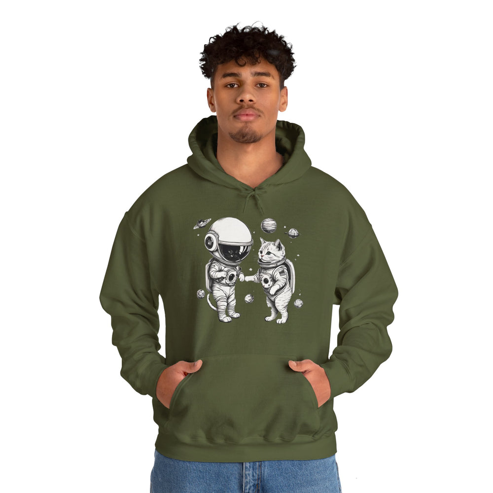 Space Kitties Astronaut Cats Sci-Fi Hoodie