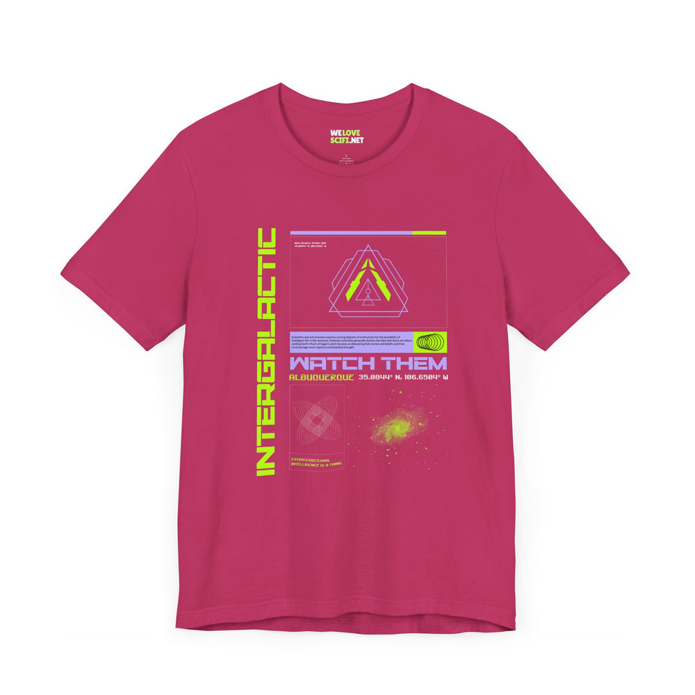 Intergalactic UFOs Sci-Fi T-Shirt | Unique Sci-Fi Apparel