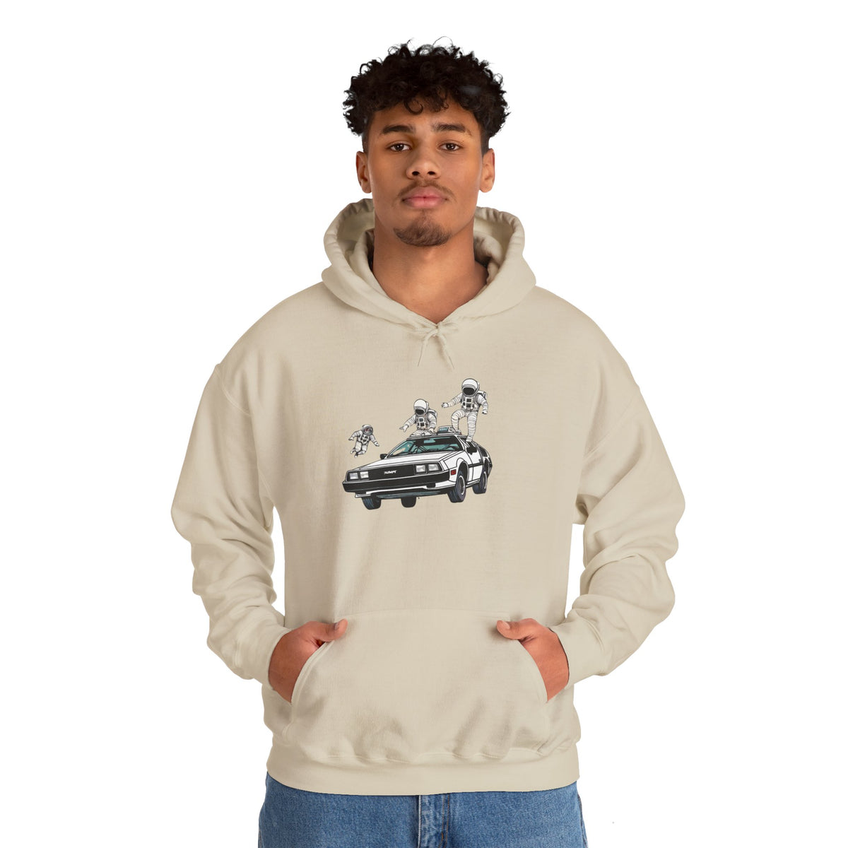 Party in a Delorean Astronaut Sci-Fi Hoodie We Love SciFi