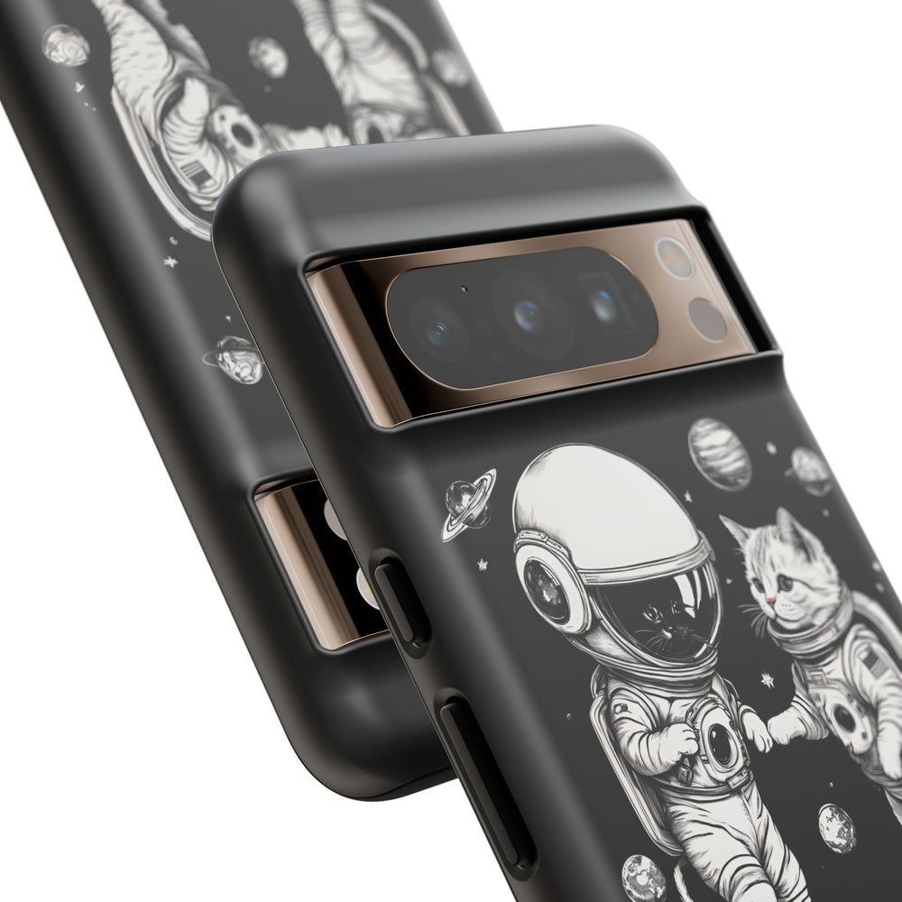 Space Kitties Google Pixel Case Astronaut Cats Mobile Cover