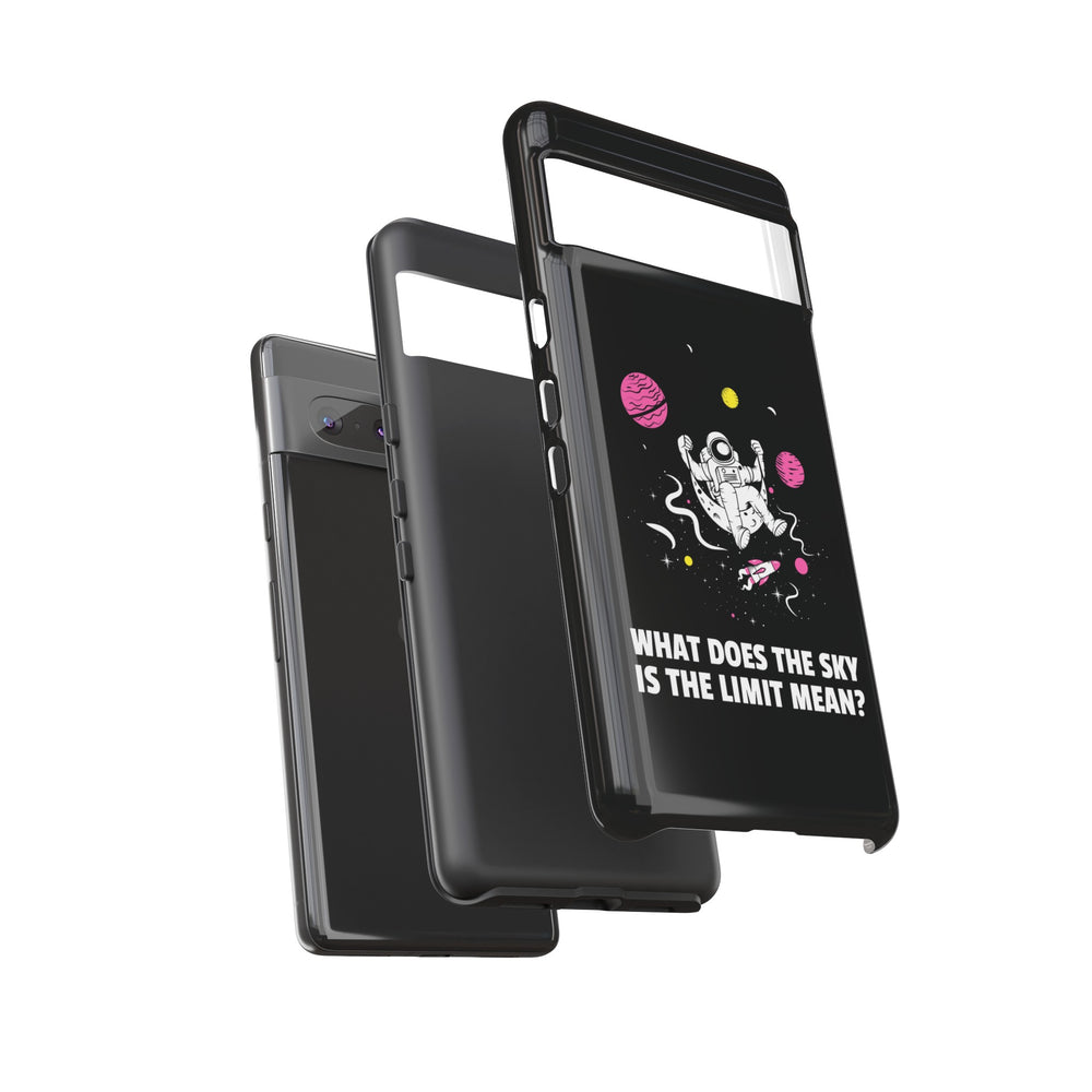 Funny Astronaut Google Pixel Cases Sky's the Limit Sci-Fi