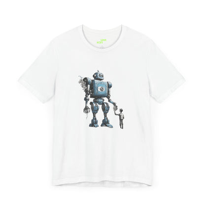 Bringing You Flower Robot SpaceArt SciFi T-Shirt-welovescifi