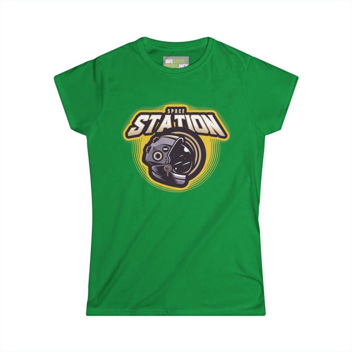 Space Station Astronaut Woman's Tee Sci-Fi Apparel