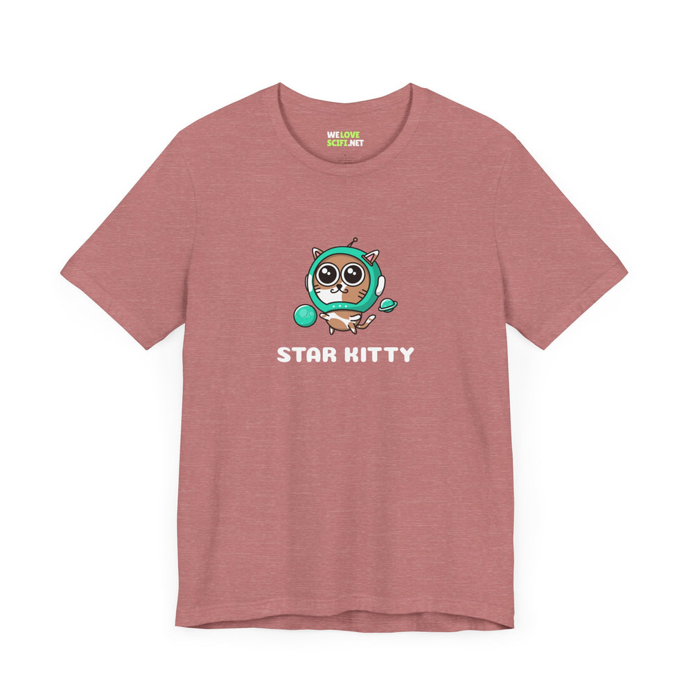 Star Kitty Cat Astronaut Sci-Fi T-Shirt - Funny Sci-Fi Tee