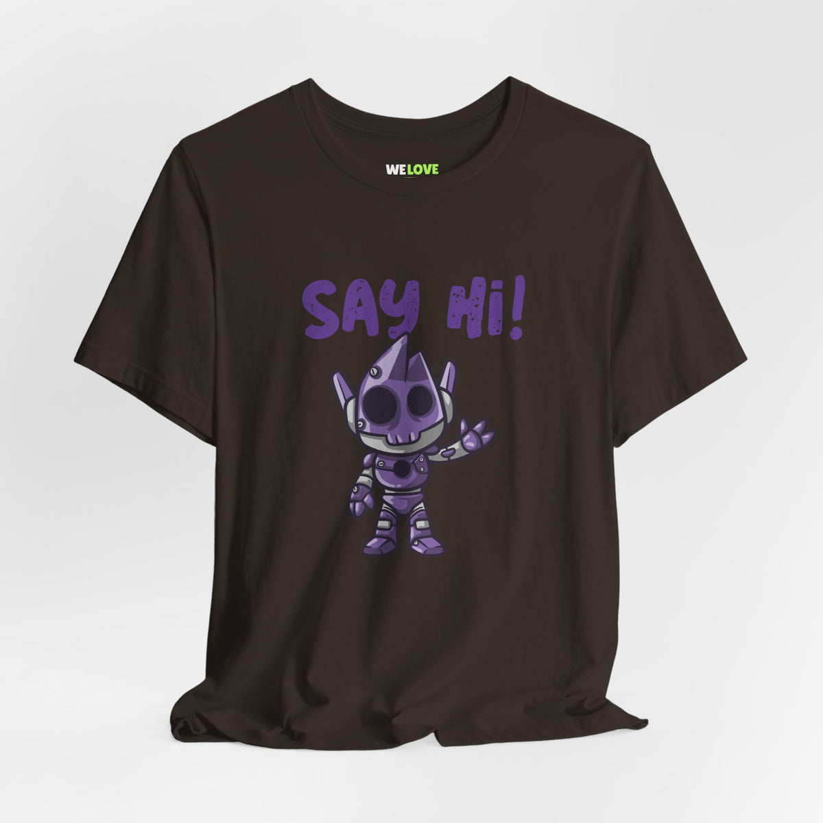 UFO t-shirt-Say Hi Funny UFO Sci-Fi T-Shirt We Love Sci-Fi