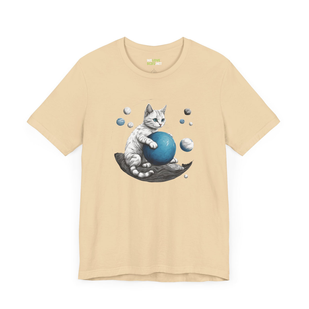 Space Player Cat Sci-Fi T-Shirt | Unique Sci-Fi Tees