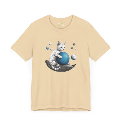 Space Player Cat Sci-Fi T-Shirt | Unique Sci-Fi Tees