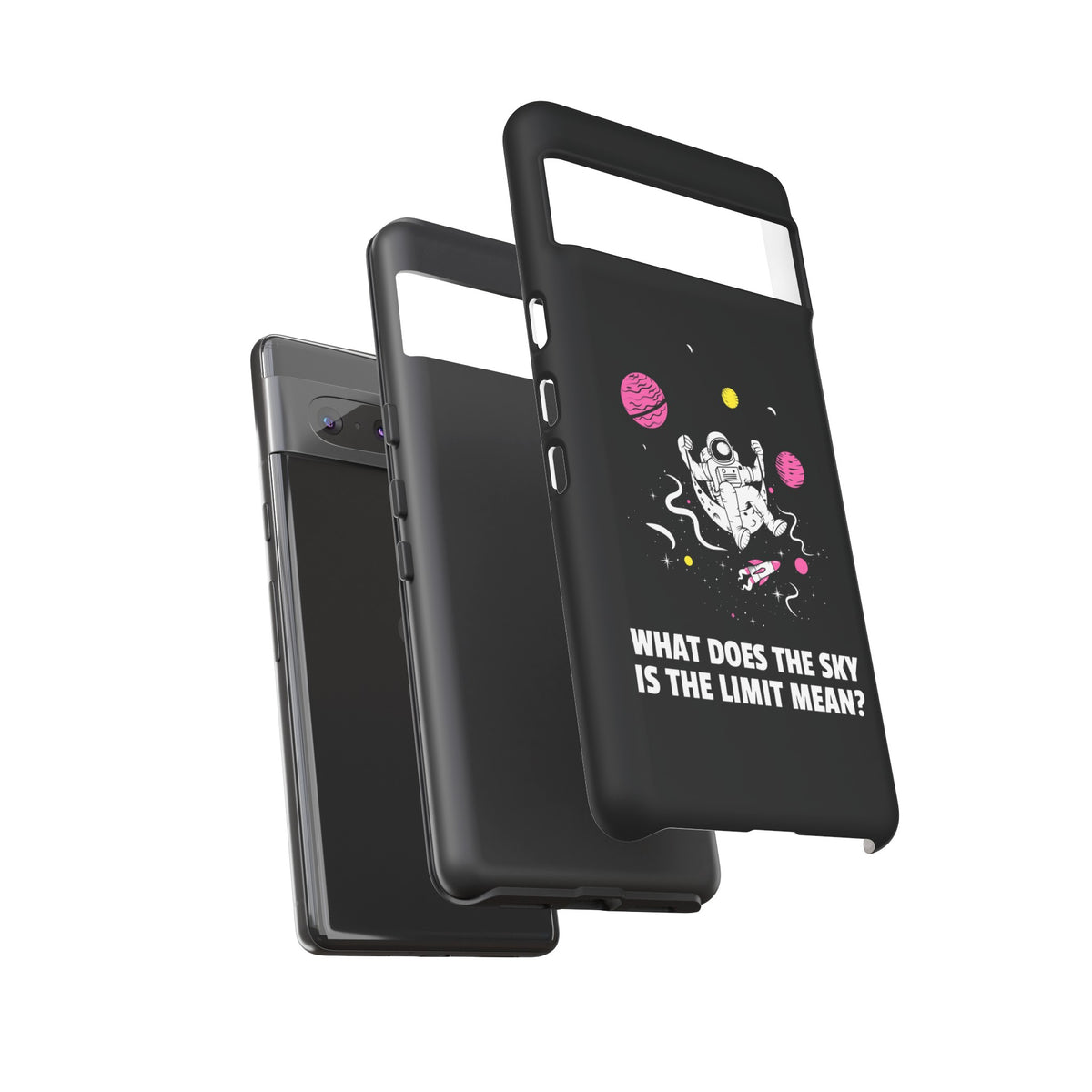 Funny Astronaut Google Pixel Cases Sky's the Limit Sci-Fi