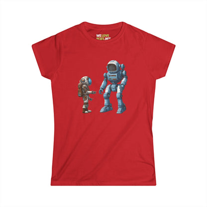 Team Robot Sci-Fi Woman's Tee Shop Trendy Sci-Fi Apparel