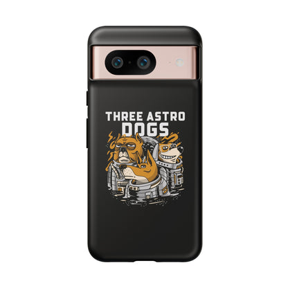 Three Astro Dogs Funny Sci-Fi Tough Google Pixel Mobile Cases-welovescifi.net