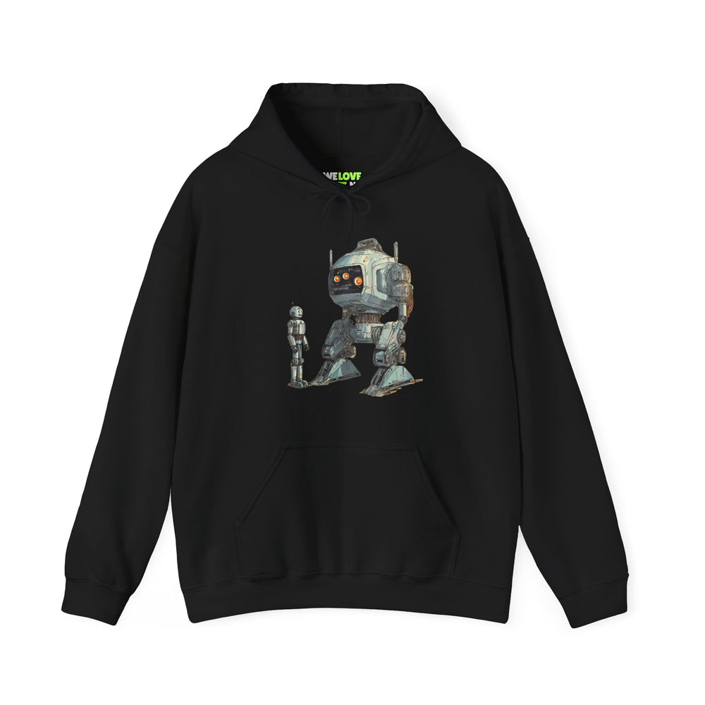 Let's Be Friends Robot Space Hoodie - Sci-Fi Art WeLoveSciFi