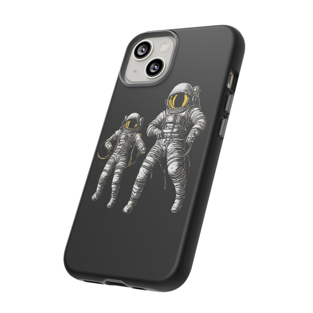 Astronauts Floating Tough iPhone Mobile Cases-welovescifi