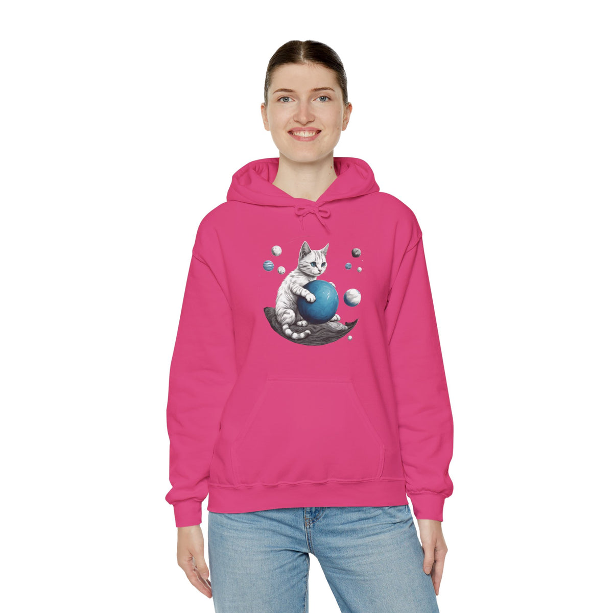 Space Player Cat 2 Sci-Fi Hoodie - Sci-Fi Hoodie