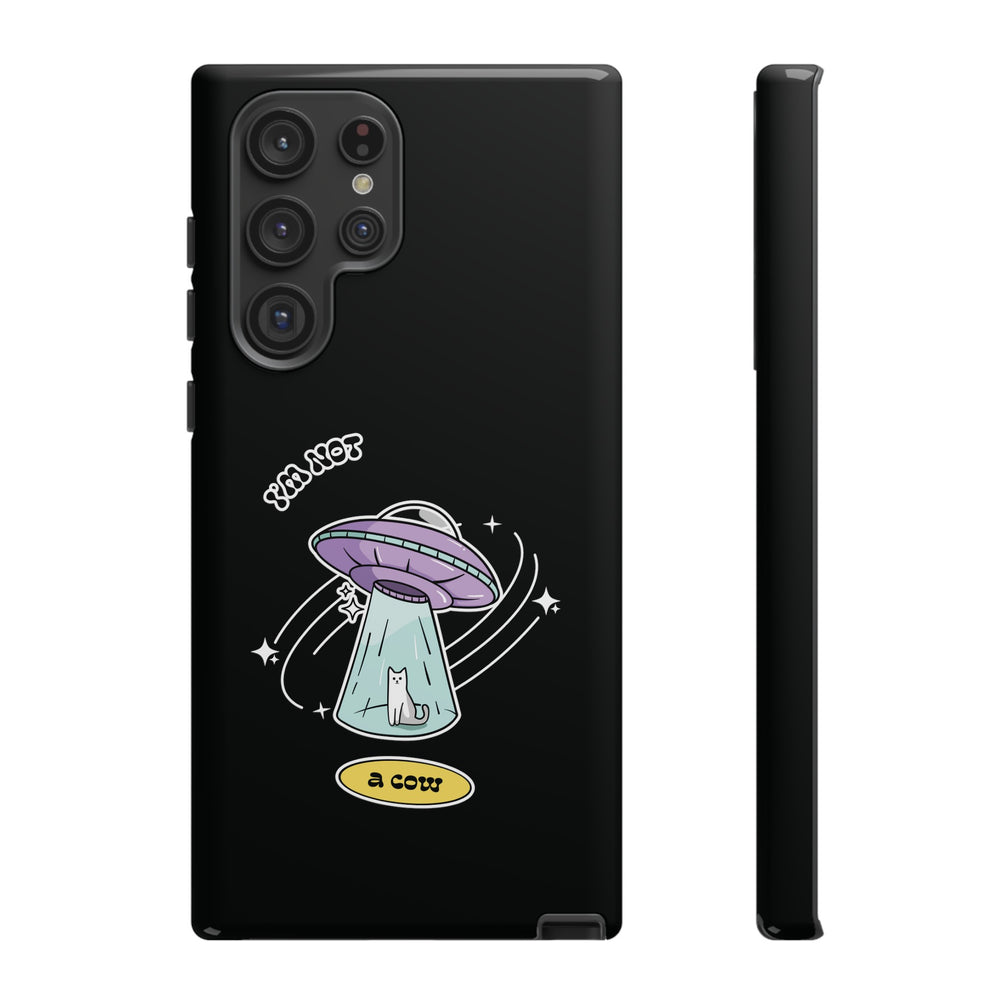 Sci-Fi UFO Samsung Galaxy Mobile Cases - Funny Roswell Cow