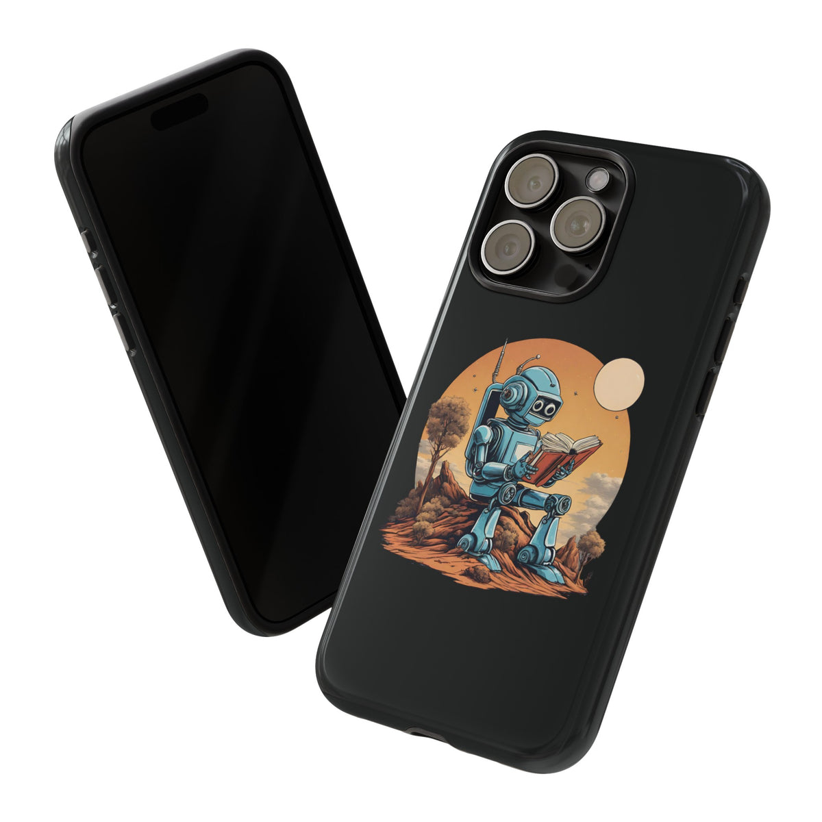 Humans Robot SpaceArt iPhone Cases - Tough Mobile Protection