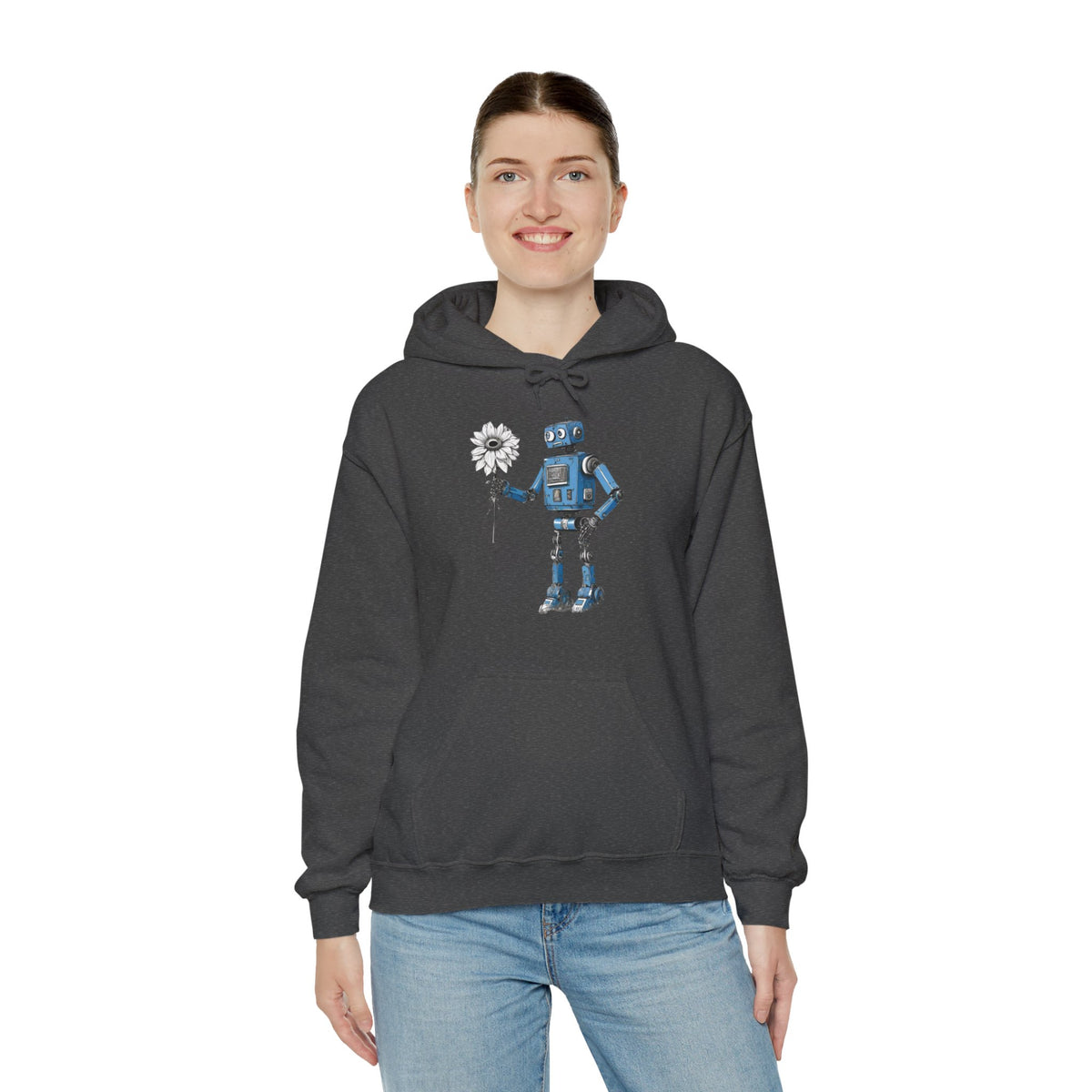 Robot Space Art Hoodie | Maybe Baby Sci-Fi Hoodie