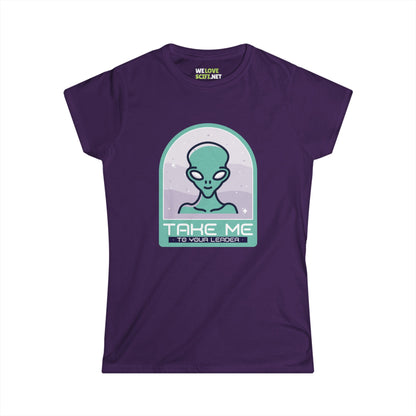 funny alien tee-Funny Alien Woman's Tee