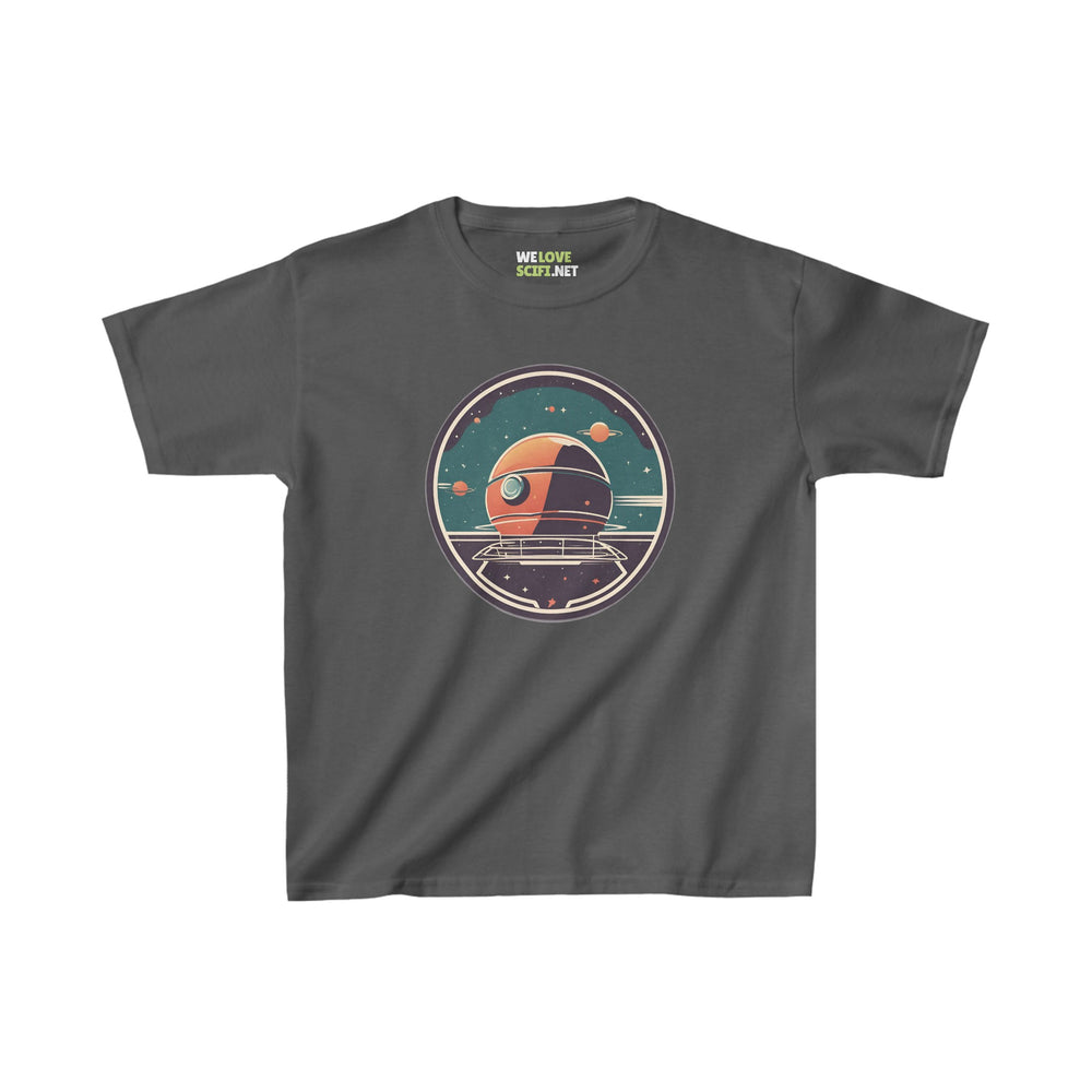 SpaceStation-No15 Kids Heavy Cotton Tee Space Art Astronaut