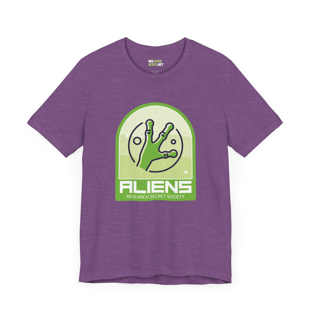 Aliens Research Secret Society UFO SciFi T-Shirt-welovescifi