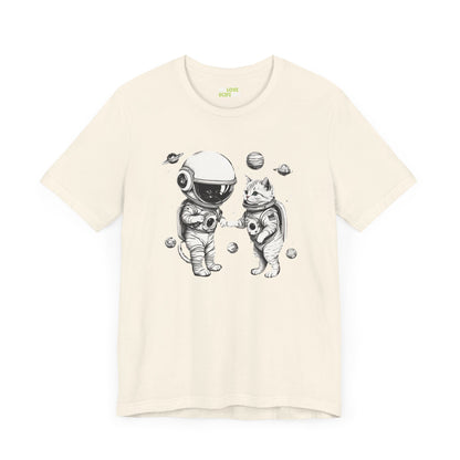 Space Kitties Sci-Fi T-Shirt | Astronaut Cats Tee