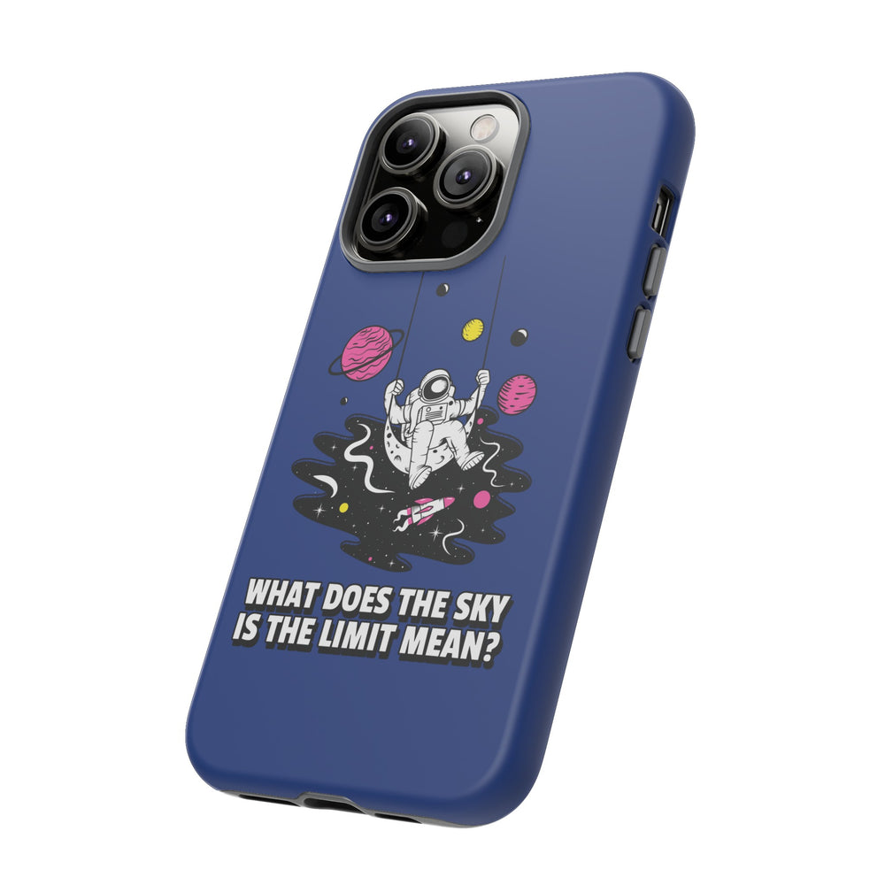 Astronaut iPhone Case Sky Is the Limit Sci-Fi Mobile Cover