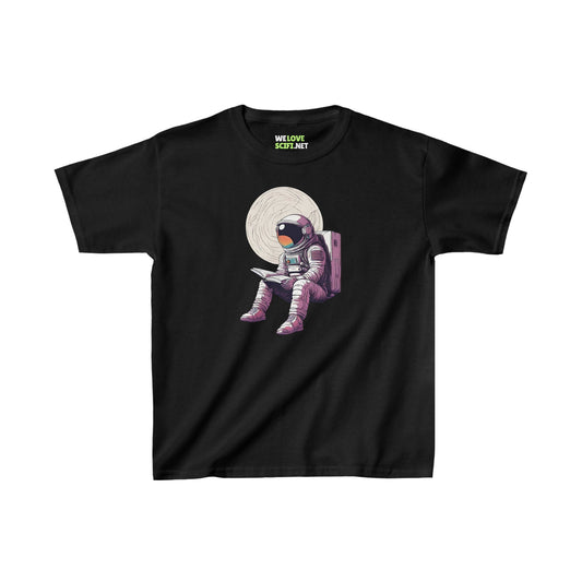 Read-That-Book-SpaceArt Astronaut Kids Heavy Cotton™ Tee