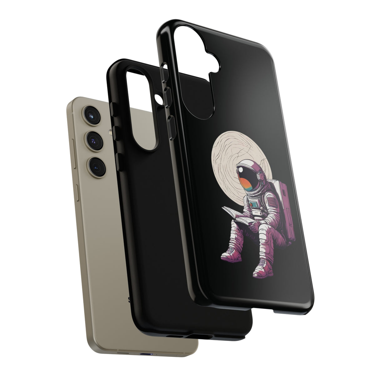 Space Art Samsung Galaxy Mobile Cases | Astronaut Design