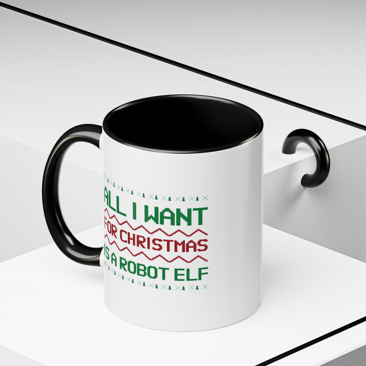 All I Want For Christmas Is A Robot Elf Accent Mug-welovescifi.net