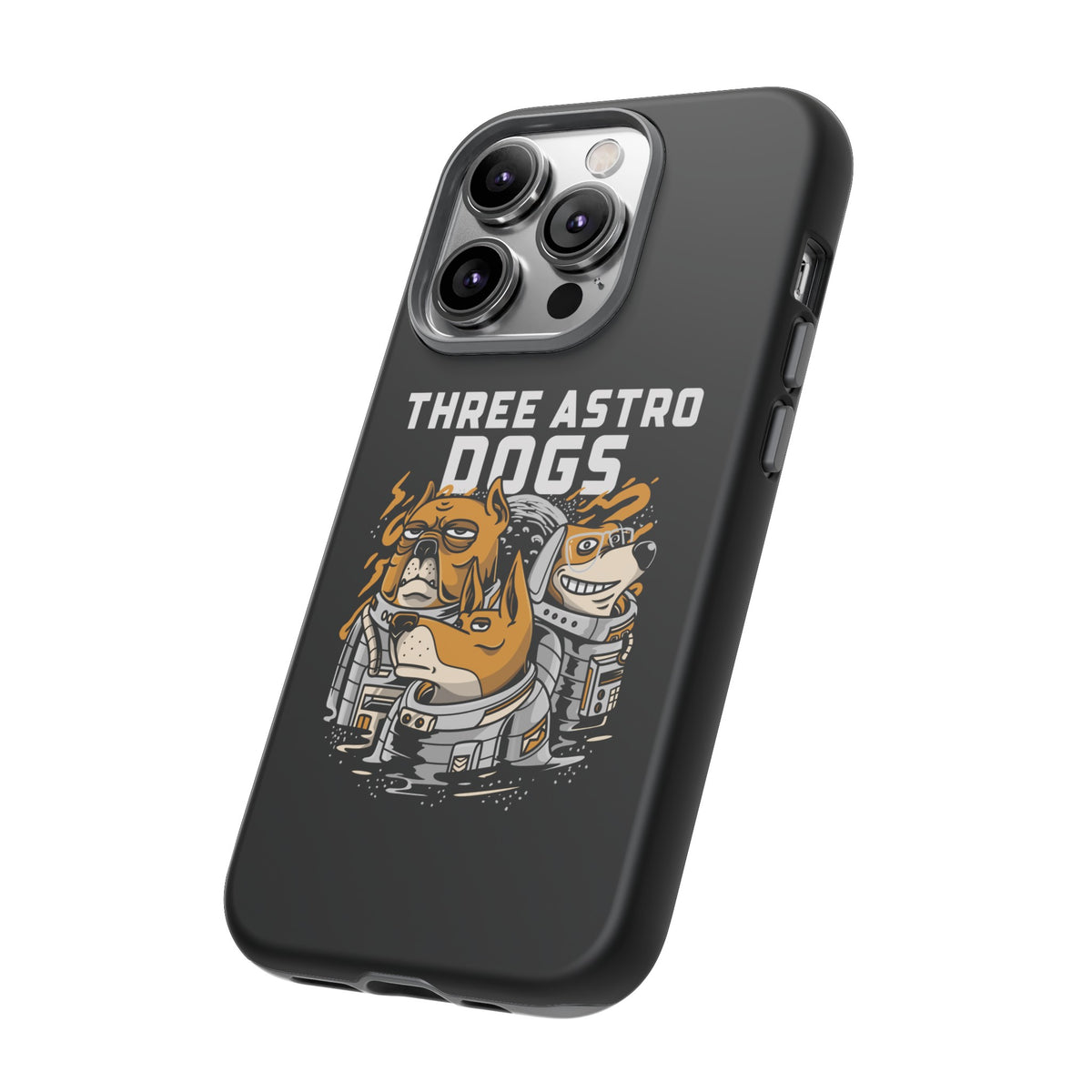 Three Astro Dogs Funny Sci-Fi Tough iPhone Mobile Cases-welovescifi.net