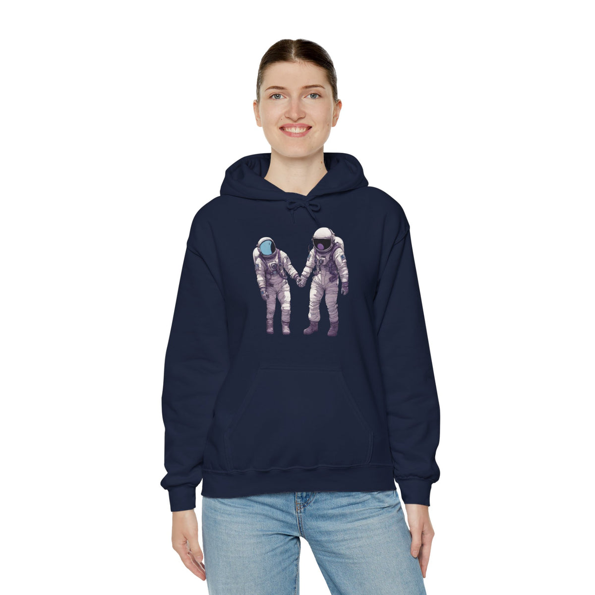 Astronaut Spaceart Hoodie - Next to You Sci-Fi Hoodie