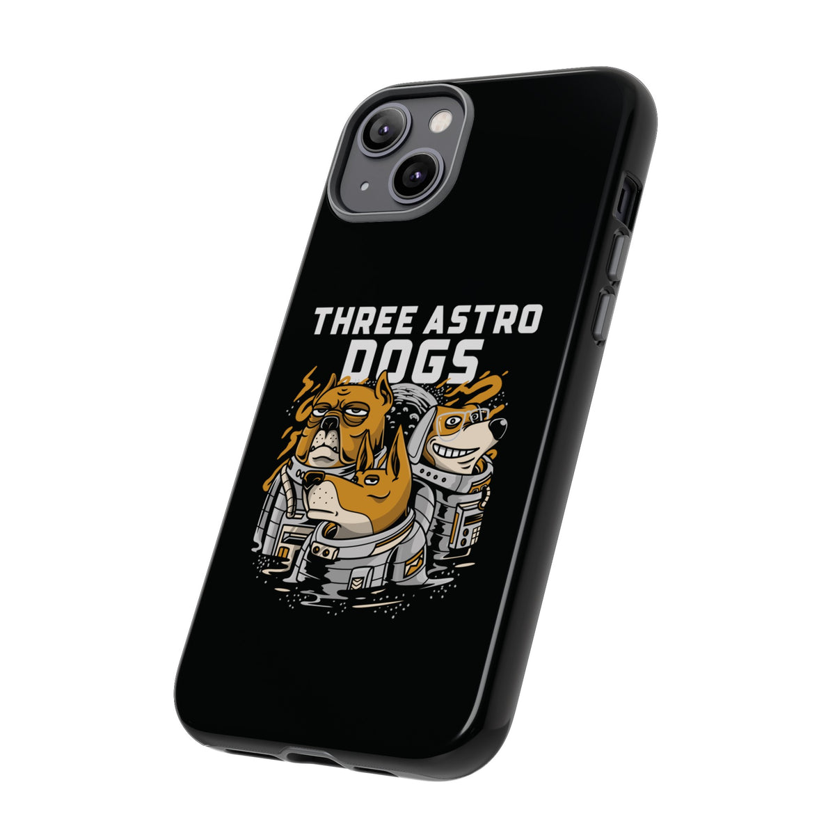 Three Astro Dogs Funny Sci-Fi Tough iPhone Mobile Cases-welovescifi.net