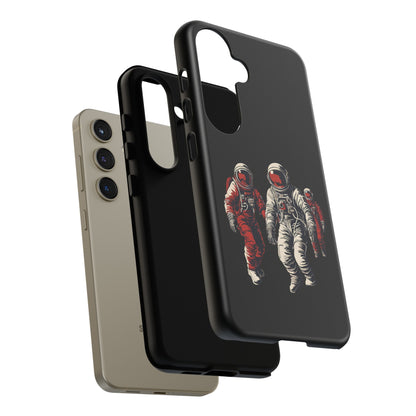 Astronauts In Red SpaceArt Tough Samsung Galaxy Mobile Cases