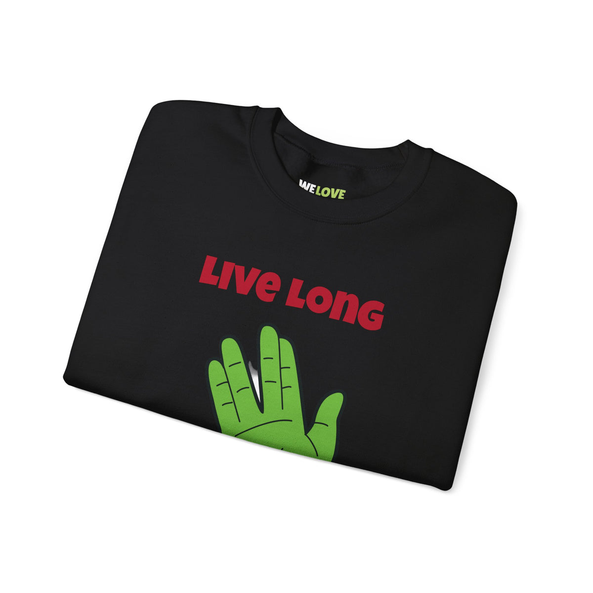 Live Long And Be Merry Funny Spock Christmas Crewneck Sweatshirt-welovescifi.net