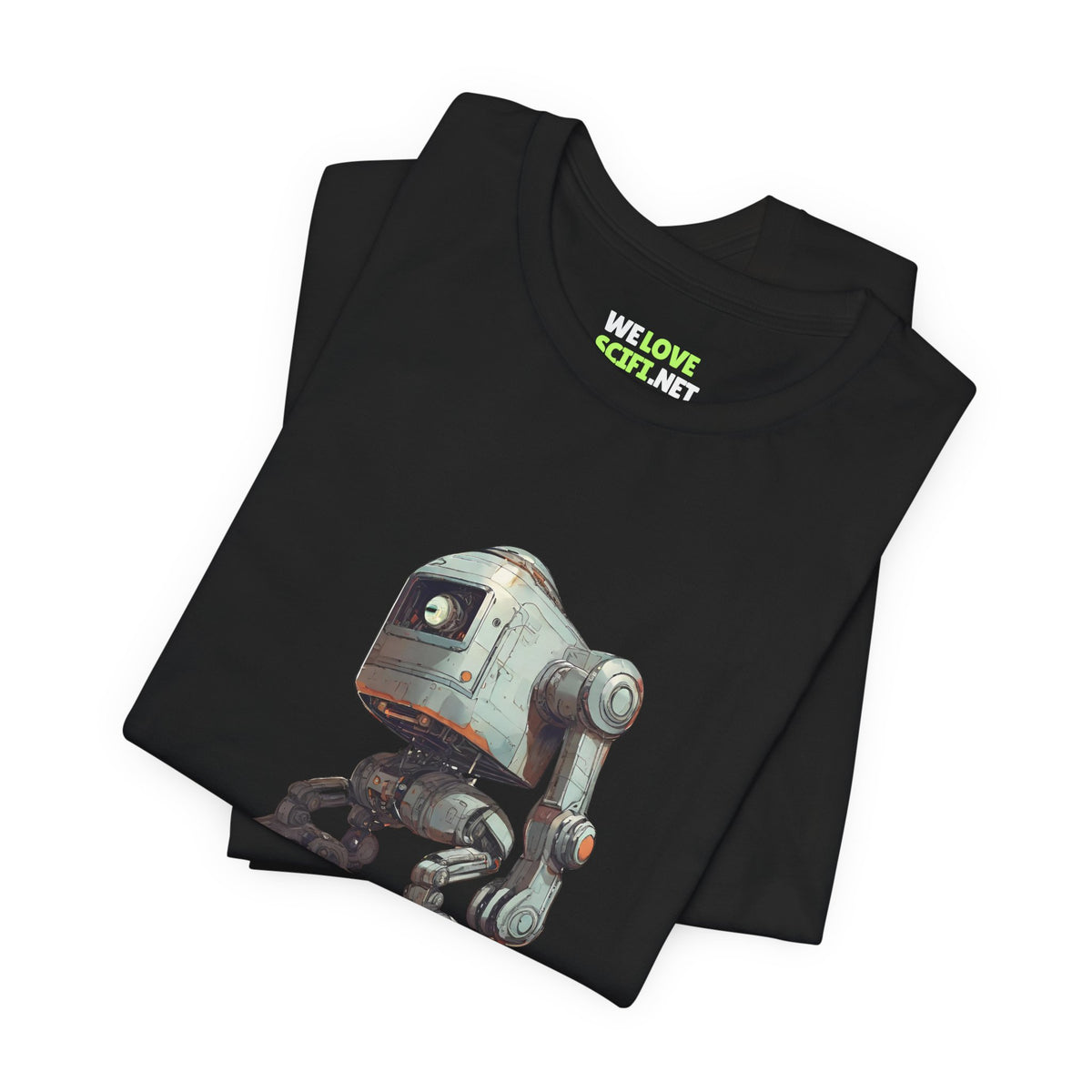 Robot Space Art T-Shirt - Ready To Go Sci-Fi Desig