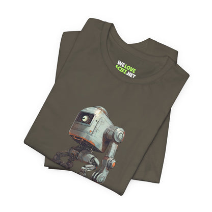 Robot Space Art T-Shirt - Ready To Go Sci-Fi Desig