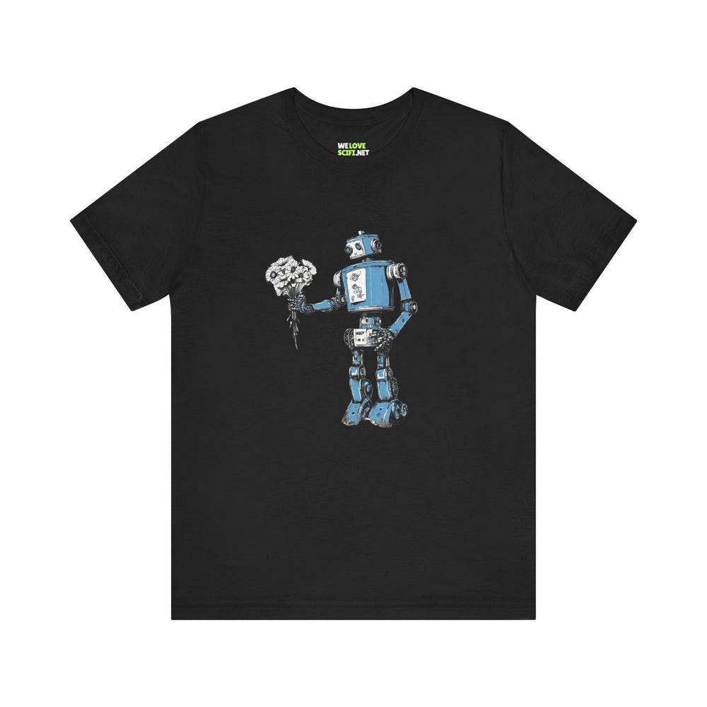 You Never Bring Me Flowers Robot SpaceArt Sci-Fi T-Shirt-welovescifi.net