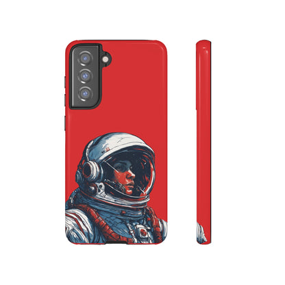 Astronaut In Red SpaceArt Tough Samsung Galaxy Mobile Cases