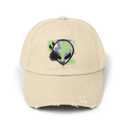 Alien Cap - Outta This World Sci-Fi Unisex Distressed Hat