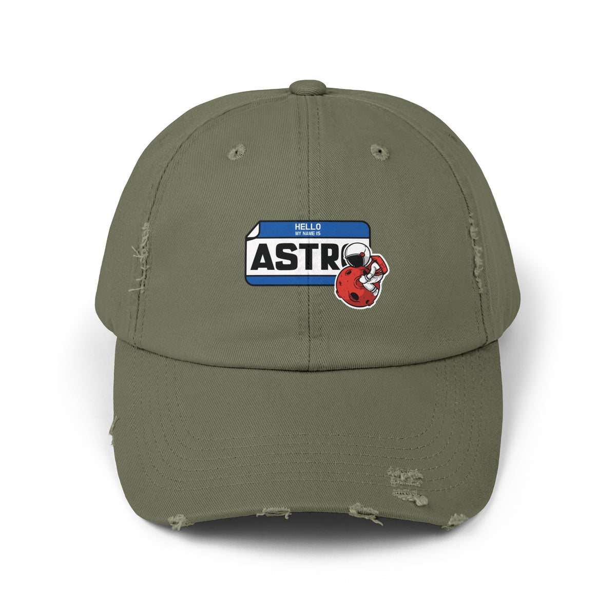 My Name is Astro Distressed Cap - Unisex Sci-Fi Hat