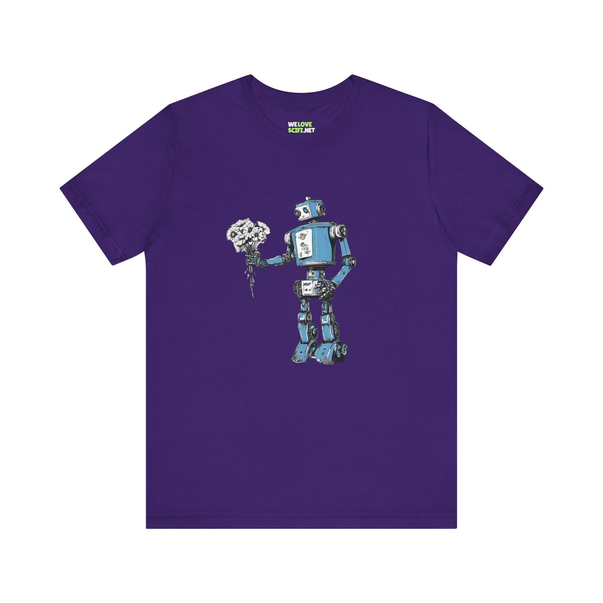 You Never Bring Me Flowers Robot SpaceArt Sci-Fi T-Shirt-welovescifi.net