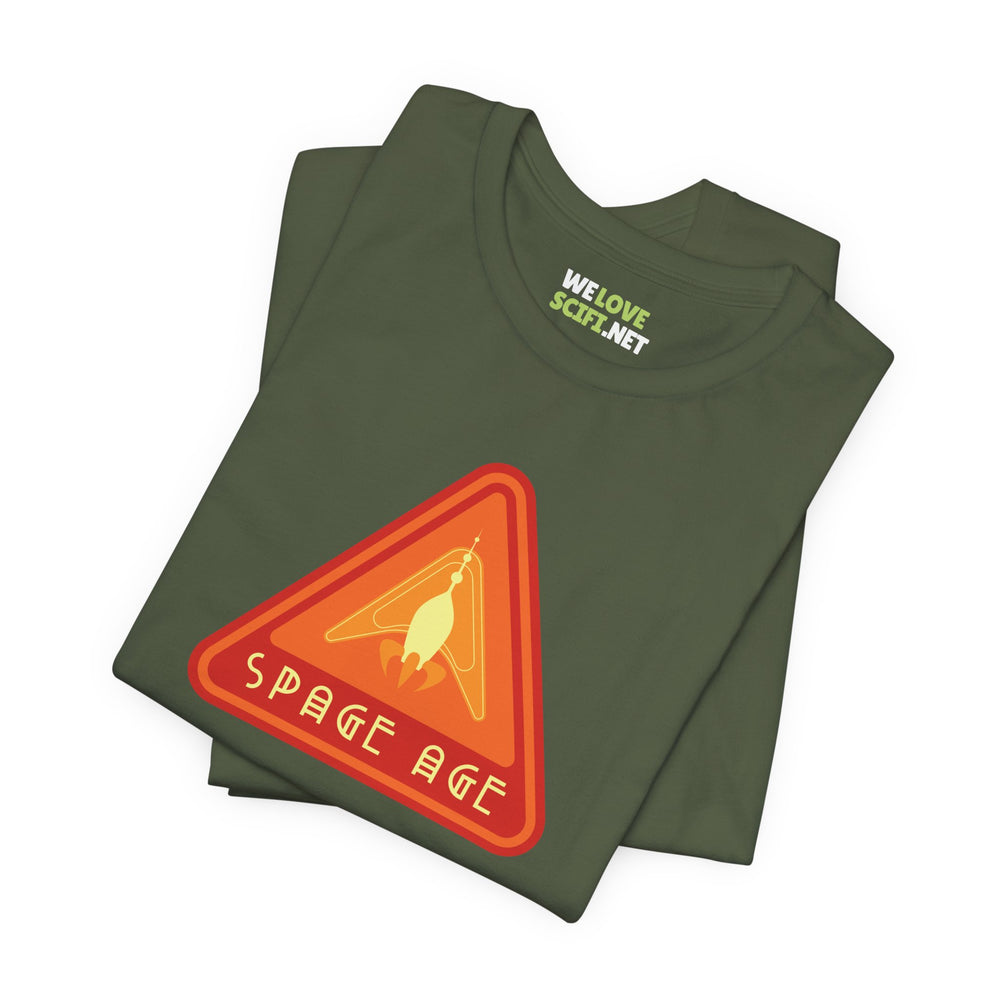 Space Age Sign Retro Sci-Fi T-Shirt - We Love Sci-Fi