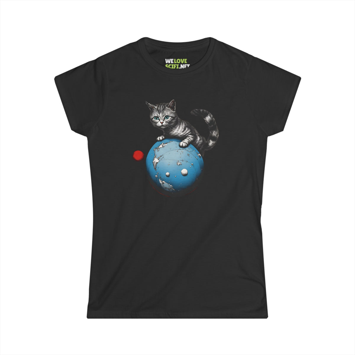 Space Player Cat 3 Woman's Tee - Sci-Fi Clothing