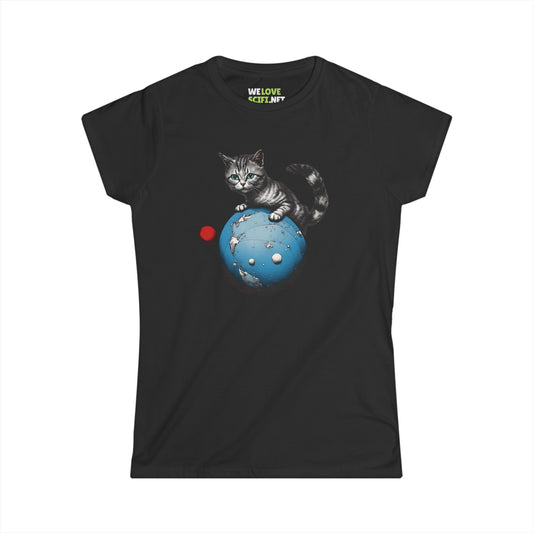 Space Player Cat 3 Woman's Tee - Sci-Fi Clothing