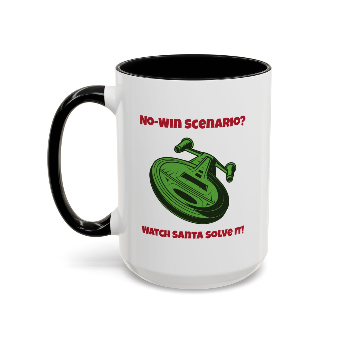 No Win Scenario SciFi Christmas Accent Mug-welovescifi.net