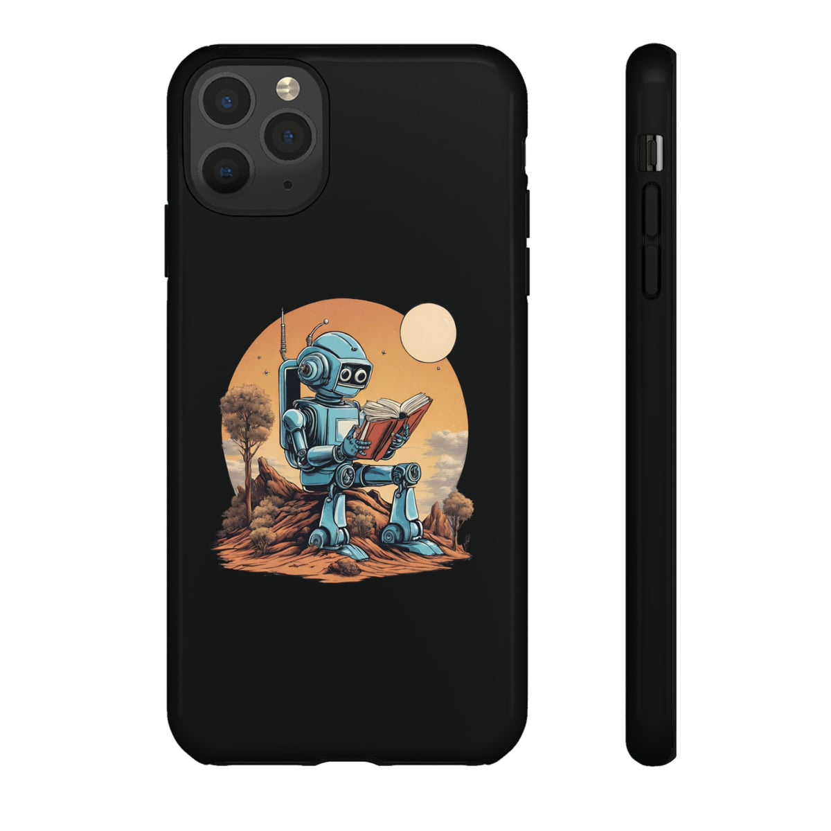 Humans Robot SpaceArt iPhone Cases - Tough Mobile Protection