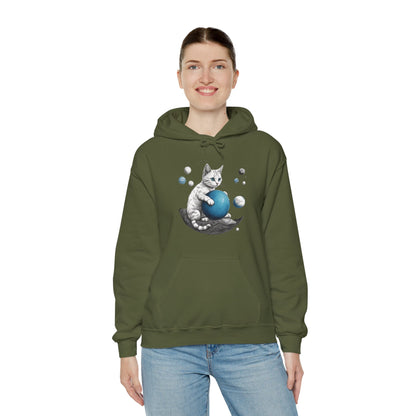 Space Player Cat 2 Sci-Fi Hoodie - Sci-Fi Hoodie