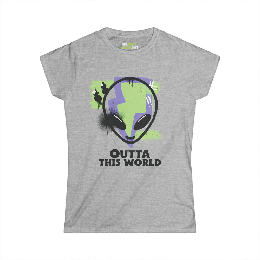 Funny Alien Tee - Outta This World Grunge Women's Shirt