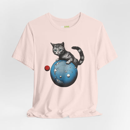 Space Player Cat 3 Sci-Fi T-Shirt | We Love Sci-Fi