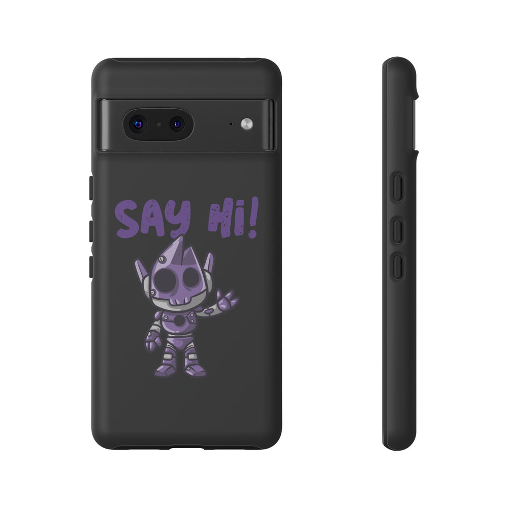 Funny UFO Sci-Fi Google Pixel Cases Say Hi Tough Mobile Case